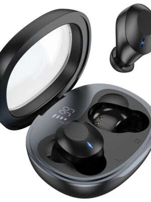 Wireless Hands Free Hoco EQ3 Smart TWS V5.3 με Πλήκτρο Ελέγχου Συμβατό με Siri και 7h Ώρες Λειτουργίας Μαύρα