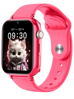 Smartwatch Maxcom FW59 Kiddo 4G GPS IP65 670mAh με 1.85” IPS 20mm Silicon Band και SOS Button Ροζ με Δυνατότητα Κλήσεων