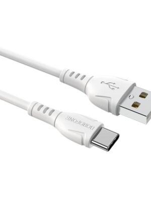 Καλώδιο σύνδεσης Borofone BX51 Triumph USB σε USB-C 2.4A 1μ Λεύκο
