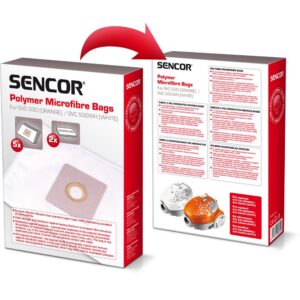 Ανταλλακτικές Σακούλες Sencor SVCX 0552 για Ηλεκτρική Σκούπα Sencor SVC 530 5τμχ + 2 φίλτρα