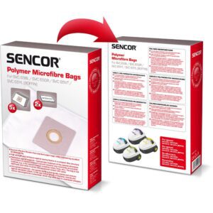 Ανταλλακτικές Σακούλες Sencor SVCX 0152 για Ηλεκτρική Σκούπα Sencor SVC 65 5τμχ + 2 φίλτρα