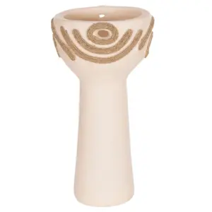 ΕΠΙΤΡΑΠΕΖΙΟ ΔΙΑΚΟΣΜΗΤΙΚΟ DEAN HM4679.02 ΚΡΕΜ ΤΕΡΑΚΟΤΑ & ΣΧΟΙΝΙ AGEL Φ18x35Υεκ