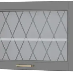 Ντουλάπι κρεμαστό Tahoma V5-90-1KSP με βιτρίνα-Γραφίτης