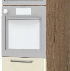 Επιδαπέδιο ντουλάπι φούρνου ψηλό Modena K21-60-RM-Φυσικό σκούρο - Μπεζ