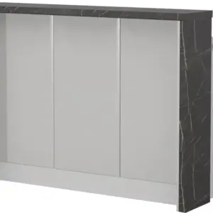Πάγκος νησίδας Modena-Μήκος: 135 εκ.-Γκρι ανοιχτό-Black Stone