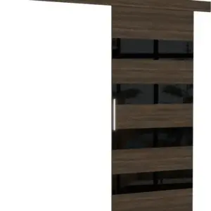 Συρόμενη πόρτα Zebra-Βέγγε - Μαύρο-86 x 205 εκ.